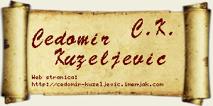 Čedomir Kuzeljević vizit kartica